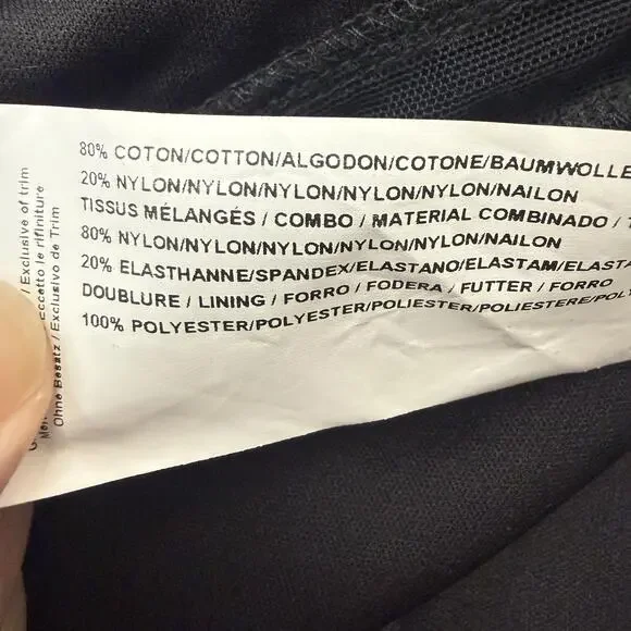 Joseph Ribkoff Dress Womens 8 Black Lace Fit Flare Belted Ruffle Hem Knee Length - Picture 6 of 11